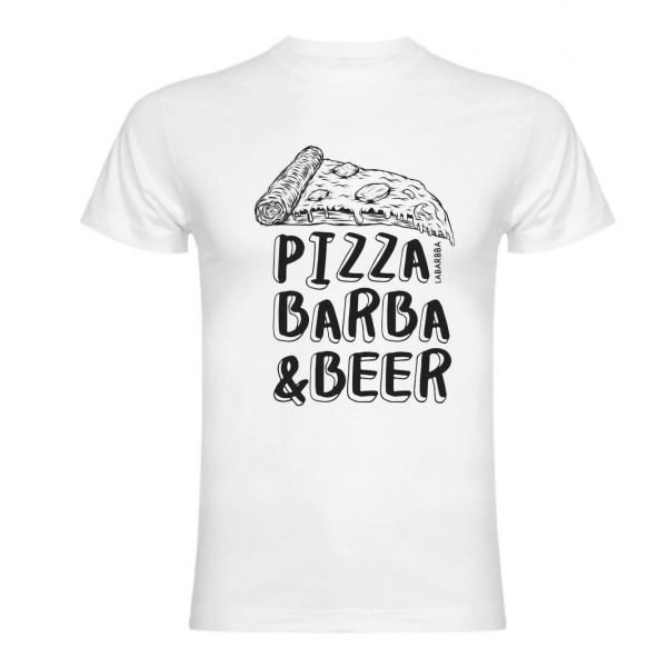Camiseta Pizza Barba & Beer laBarbba