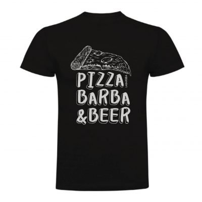 Camiseta pizza Barbba and beer